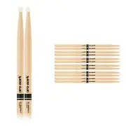 6 Pairs ProMark 2B Nylon Tip TX2BN Hickory Drumsticks Pro Mark
