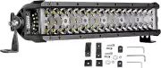 13.5 Inch LED Light Bar, Niking Auto 174W Side Shooter Triple Row CREE LED Pods