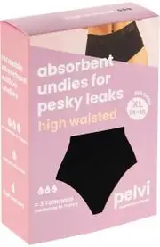 PELVI Leakproof Underwear Full Brief Black XL