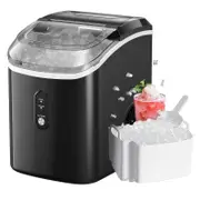 Advwin 15KG Nugget Ice Maker Countertop Pebble Ice Machine - Black