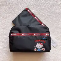 在飛比找Yahoo!奇摩拍賣優惠-╭＊全新現貨＊LeSportsac x Kitty 黑底凱蒂