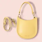 CNK RING DETAIL HOBO BAG - YELLOW