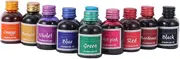 Color Quick Drying Non Carbon Ink Premium Fountain Pen and Drawing Ink Bottles for Art Writing and Calligraphy for Scrapbooking and Journals