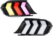 LED RGB Tail Lights Compatible For Ford Mustang S550 2015-2023 Dynamic Animation Sequential Turn Signal