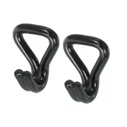 Ratchet Double J Strap Hook Load 3306 Lbs for 1" Strap 2pcs Plastic Coating