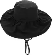 [SAFIGLE] 1 Pc Sun Visor Fishing Hat Protective Shade Brim Sun Blocking Hat Beach for Fishing Has Wide Brim Sunbonnet Fashionable -wear Women Sunbonnet Black