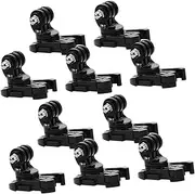TEHAUX 10pcs Action Camera Adapter Mount Buckle Versatile for Vertical Filming Angles Compatible with Thumb Screws Easy Installation Cameras