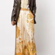 Zimmerman Tempo Wide-Leg Silk Trousers . Never worn and with tag RRP $750 size 2