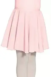 Mondor girls chiffon dance costume pink skirt pull on 6x 7