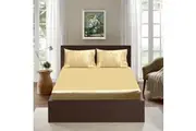 Ramesses Casablanca Premium Silken Touch Satin Fitted Sheet Combo Set Champagne