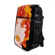 Skunk FaceOff Customizable Smell proof Fashion Backpack - Girl on Fire