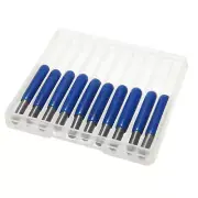 10pcs 3.175mm*0.1mm Engraving Bits CNC Router Tool 30/45/60° Degree V-shape