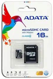 NEW ADATA 16GB MEMORY SD CARD SDHC TF FLASH MICRO CLASS 4 WITH ADAPTER