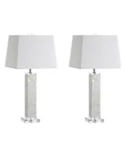 JONATHAN Y Designs Set of 2 Noelle 28.5in Seashell Table Lamps