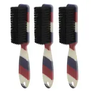 3pcs Soft Beard Fade Brush Ergonomic Handle Beard Styling Cleaning Brush MNS