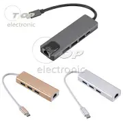 5 in 1 Type C to 4K HDMI USB 3.0 PD Charging Ethernet RJ45 Port Adapter Hub