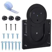 unbrand Wall Mounted Dartboard Holder Dartboards Mounting Bracket DartBoard Suspensions Stand Set Accessorys Holder Black