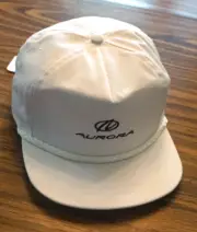 Oldsmobile Aurora White Adjustable Rope Trucker Cap USA by La Mode w/Tag - NEW
