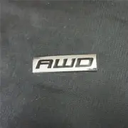 1x Silver Black Chrome AWD Metal Sticker Decal Badge Emblem Turbo Car Sport Auto (for: Renault)