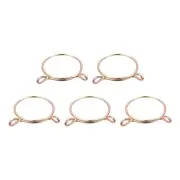 Fuel Line Hose Clips, 5pcs 50mm 65Mn Steel Tubing Spring Clamps
