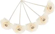 5pcs Handmade Peony Diffuser Flowers for Home Office Decor Longlasting Fragrance Sticks Artisanal Craftsmanship Versatile Replacement for Essential Oil Diffusers