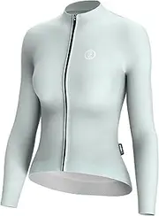 [INBIKE] LAR250 Women's Cycling Jersey Long Sleeve Quick-Drying High Elasticity Breathability and Comfort Spring Summer Autumn Cycling Clothing Jersey, Green, M