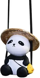 Funny Swinging Panda Car Hanging Ornament Car Decoration,Car Interior Accessories,Car Hanging Accessories,Interior Rearview Mirrors Decorations