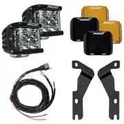 Rigid 46707 D-SS PRO Flood White Square LED Lights Pair Kit Set for 16-23 Tacoma