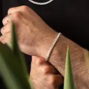 Unisex Solid 925 Sterling Silver 5mm Thick Miami Cuban Chain Bracelet 7" Length