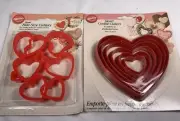 Vintage Wilton Nestle Heart Cookie Cutter Set Of 2