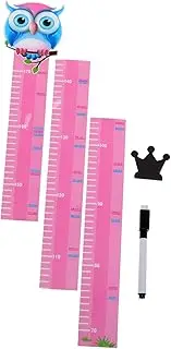 CATIEBYE 1 Set Height Stickers Decals Cute Stickers Decor Stickers Growth Height Dinosaur Wall Stickers Animals Growth Chart Light Pink
