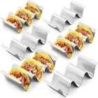 V-shaped Groove Taco Stand Wavy Mexican Food Rack Oven