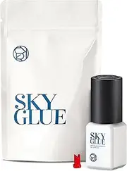 Super Strong Sky D Eyelash Extension Glue 5ml - Professional Black Bonding Adhesive for Long Lasting Semi Permanent Individual Lash Extensions - 3-4s Fast Drying / 4-6 Week Retention