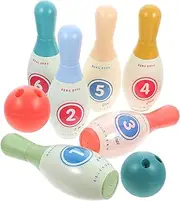 BESPORTBLE 1 Set Bowling Casual Bowling Tabletop Bowling Parent- Bowling Jar Indoor Bowling Pool Game Water for Fun Bowling Small Bowling Cups Plastic