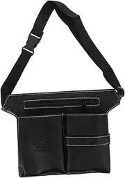 Baluue Hairdressing Pouch for Stylist Fanny Pack Barber Scissors Kit Bag Large Capacity Salon Tool Storage to Clean Black