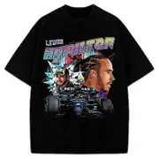 Lewis Hamilton Formula One Race Car GOAT Vintage Retro Style Custom Graphic T-Shirt O477 Comfortable fabrics of high quality Medium