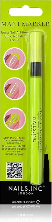 Nails Inc. Mani Marker nail polish in applicator pen color Electric Green Neon 3 ml