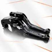 For Yamaha MT-07 FZ07 MT07 2014-Present Clutch Lever Brake Lever Set Adjustable Folding Handle Levers Motorcycle Accessories Black-Grey