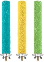 WeiLaiKeQi 3X 3Pcs Birdcage Scrub Stand Bar Parrot Perch Bird Perch Stand Bird Stand Toy for Canaries
