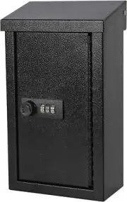 xydled Wall-Mounted Key Drop Box with Combination Lock, Lock