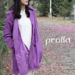 PROLLA 繽紛英倫時尚排扣綁帶風衣 | 時尚防雨外套 | 防水風衣 M-L