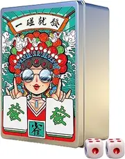 Mahjong Playing Cards - /Set Chinese Mah Jongg & Mahjong Poker Set | Thicken Large Print Handheld Poker, Waterproof Chinese Mah Jongg, Majhong Games for Poker Game, Festival, Picnic,