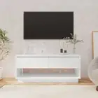 High Gloss TV Cabinet Chipboard Lowboard With 2 Drawers Living Room Furniture