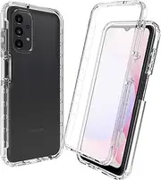 [XINNI] Case for Samsung Galaxy A13 4G, 360 Degree Shockproof Protective Case with Integrated Screen Protector, Robust Bumper Outdoor Full Body Case, Crystal