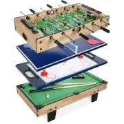 4in1 Multi Game Table Set with Air Hockey Table Tennis Billiards Foosball Games
