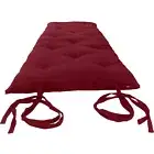 Twin Japanese Floor Rolling Mattress, Cotton Shiki Futon Mat 3 x 39 x 80 Red