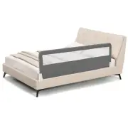 BABY JOY Bed Rails for Toddlers, 71'' Extra Long, Swing Down Bed Guard w/Safe...