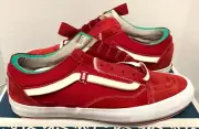 VANS OLD SKOOL CAP LX REGRIND RACING RED WHITE SZ 12 VN0A45K1VZW