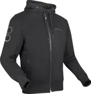 Bering Lynx Motorcycle Zip Hoodie, black, Size 2XL for Men