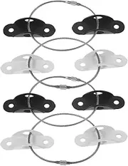 MOBUTOFU 1 Set Proofing Furniture Anchors Durable Cabinet Straps for Securing Bookcases Dressers Easy Installation with Included Hardware Accessories